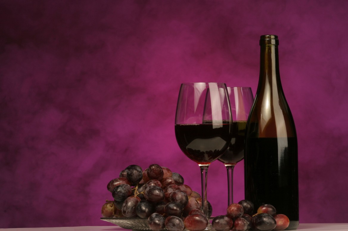 grapes into wine