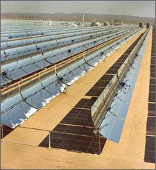 parabolic trough system